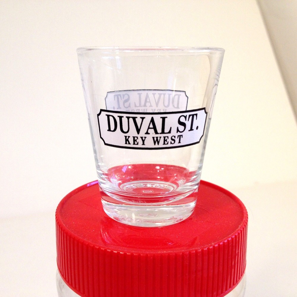 Vintage Souvenir Duval Street Key West Shot Glass Whiskey